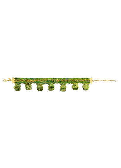 Choker Passamaneria Nappe Verde - Lebole Maison