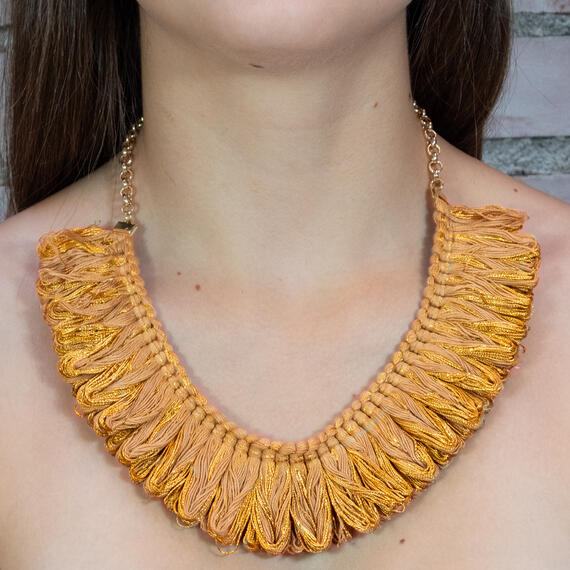 Collana Passamaneria Frange Oro - Lebole Maison