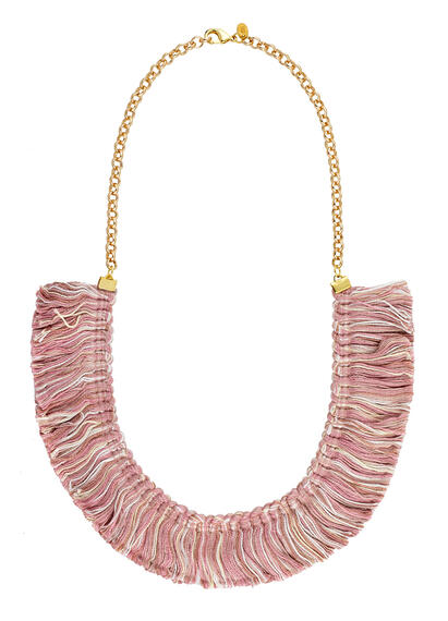 Collana Passamaneria Frange Rosa - Lebole Maison