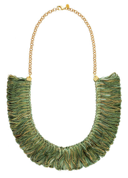 Collana Passamaneria Frange Verde - Lebole Maison
