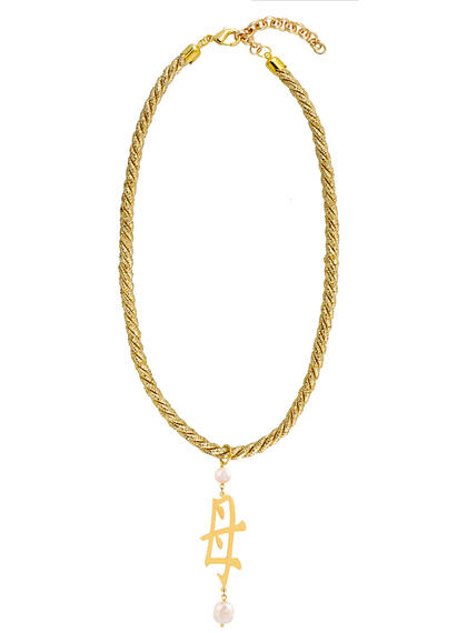 Collana Passamaneria Cordoncino Mamma Perla - Lebole Maison