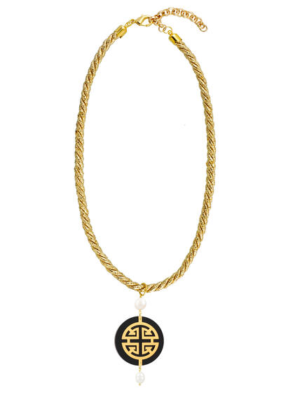 Collana Passamaneria Cordoncino Fu Plexi Perla - Lebole Maison