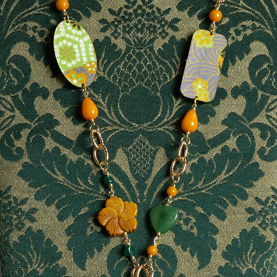Collana Solo Io Tartaruga Verde - Lebole Maison