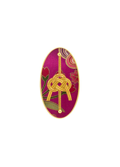Spilla Nodo Rosa - Lebole Maison