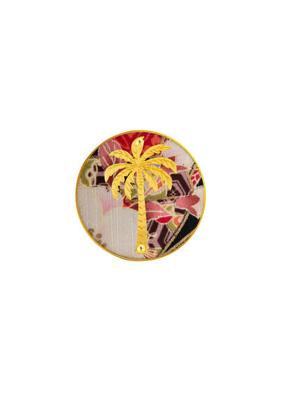Spilla Palma Rosa - Lebole Maison