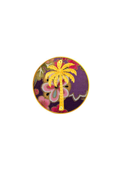 Spilla Palma Viola - Lebole Maison
