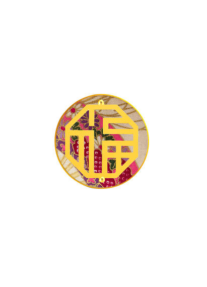 Spilla Lu - Prosperit&agrave; Rosa - Lebole Maison