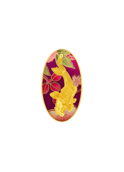 Spilla Carpa Rosa - Lebole Maison