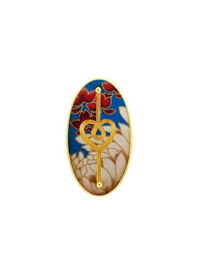 Spilla Cuore Blu - Lebole Maison