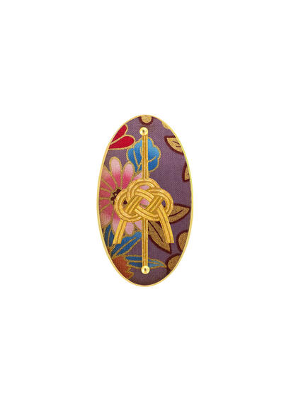 Spilla Nodo Viola - Lebole Maison
