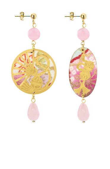 Orecchini Temari-sensu Mini Rosa - Lebole Maison