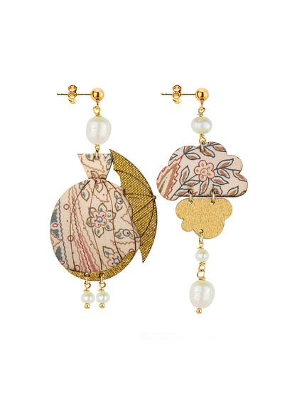 Orecchini Dama Mongolfiera Piccolo Perla - Lebole Maison