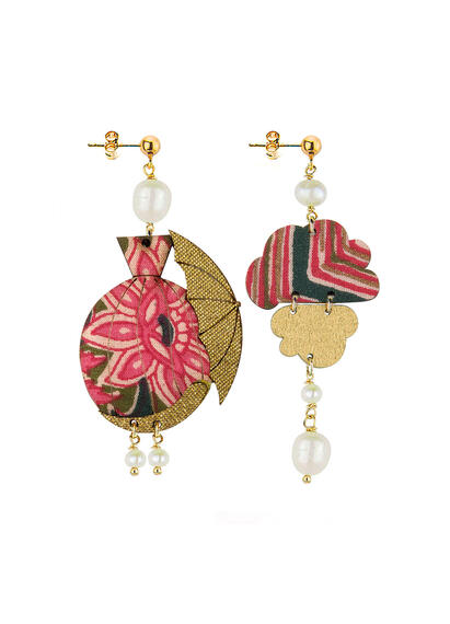 Orecchini Dama Mongolfiera Piccolo Perla - Lebole Maison