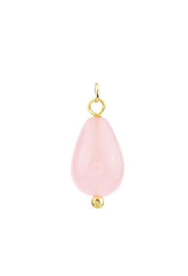 Small Pink Drop Charm - Lebole Maison
