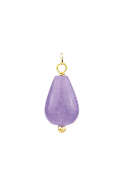 Small Lilac Drop Charm - Lebole Maison