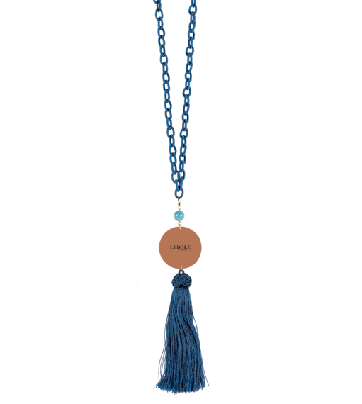 Collana Geisha Celeste Sfumata - Lebole Maison