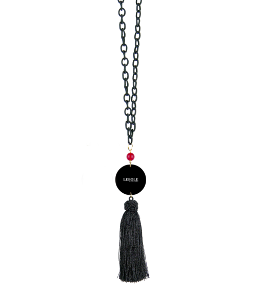 Owl Necklace Ruby - Lebole Maison