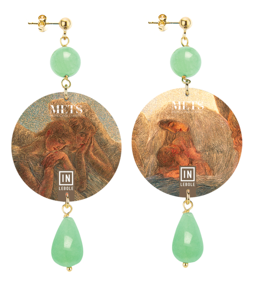 Orecchini Maternità G.previati Classico Verde Giada - Lebole Maison