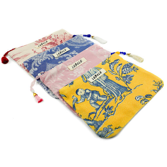 Wellow Fabric Clutch Bag - Lebole Maison