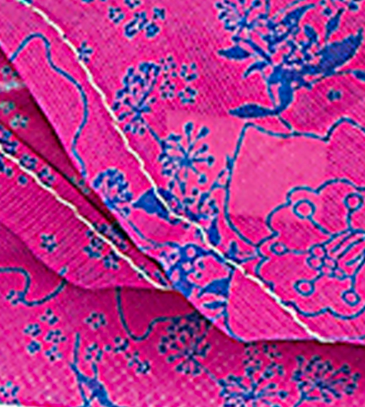 Fuchsia Flower Fabric Bracelet - Lebole Maison