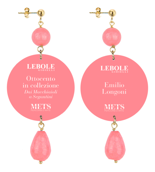 Orecchini Bambina Di E.longoni Classico Rosa Sfumato - Lebole Maison