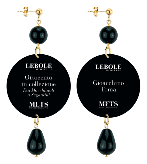 Orecchini Bambini Di G.toma Classico Nero - Lebole Maison