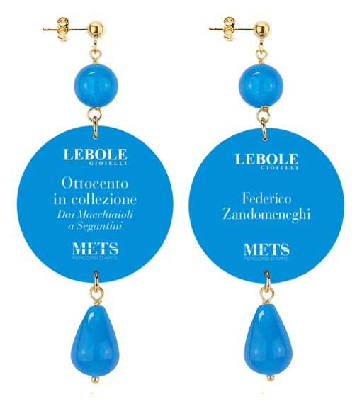 Orecchini Donna Di F.zandomeneghi Classico Azzurro - Lebole Maison